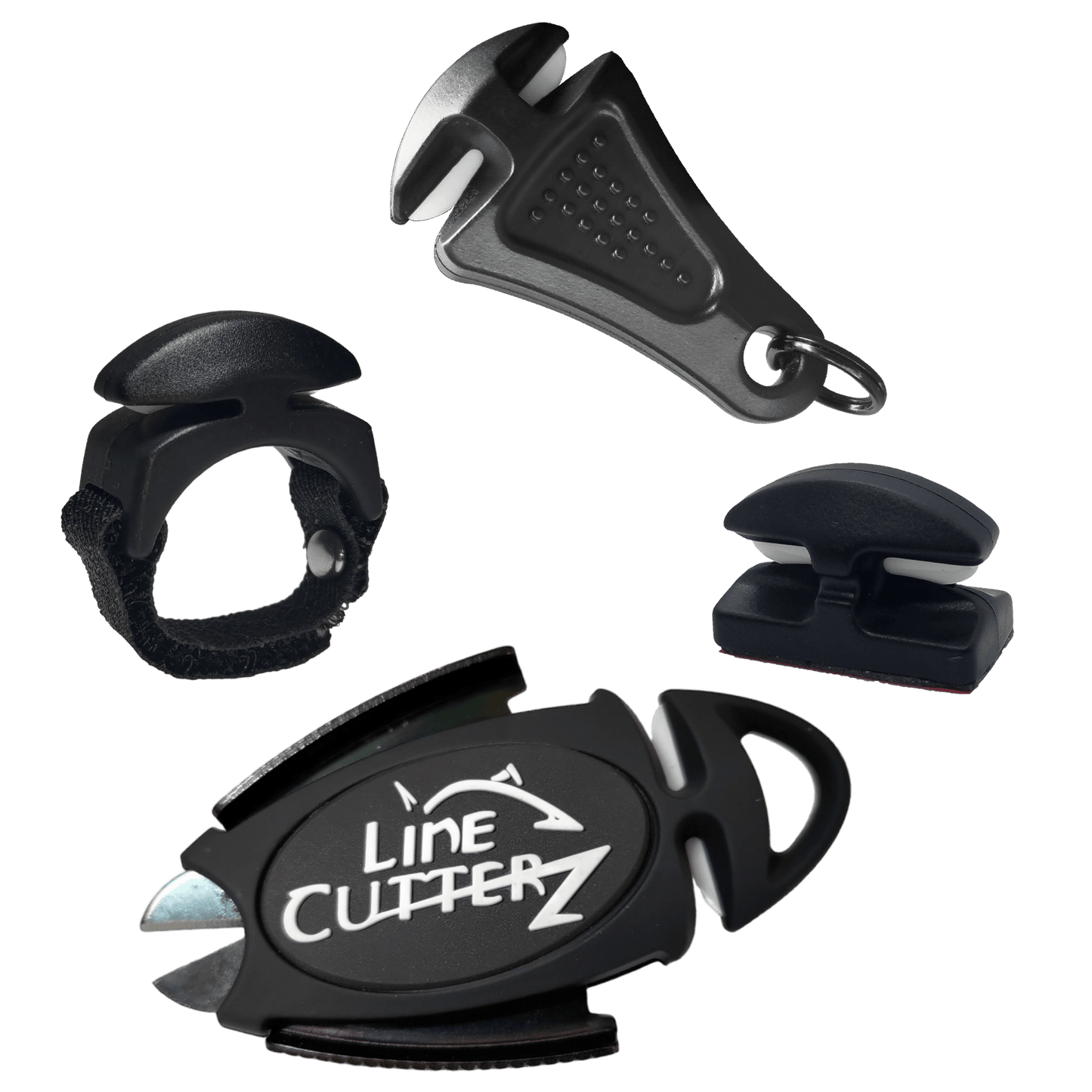 "QUADRUPLE PLAY" Fishing Line Cutter Multi-Pack in Black LC-QUAD-O 49 $ Combo Cutter bixpyusa
