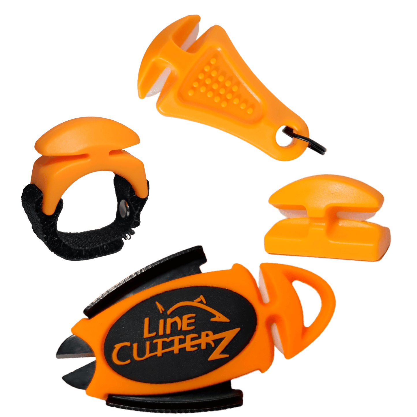 "QUADRUPLE PLAY" Fishing Line Cutter Multi-Pack in Orange LC-QUAD-O 49 $ Combo Cutter bixpyusa