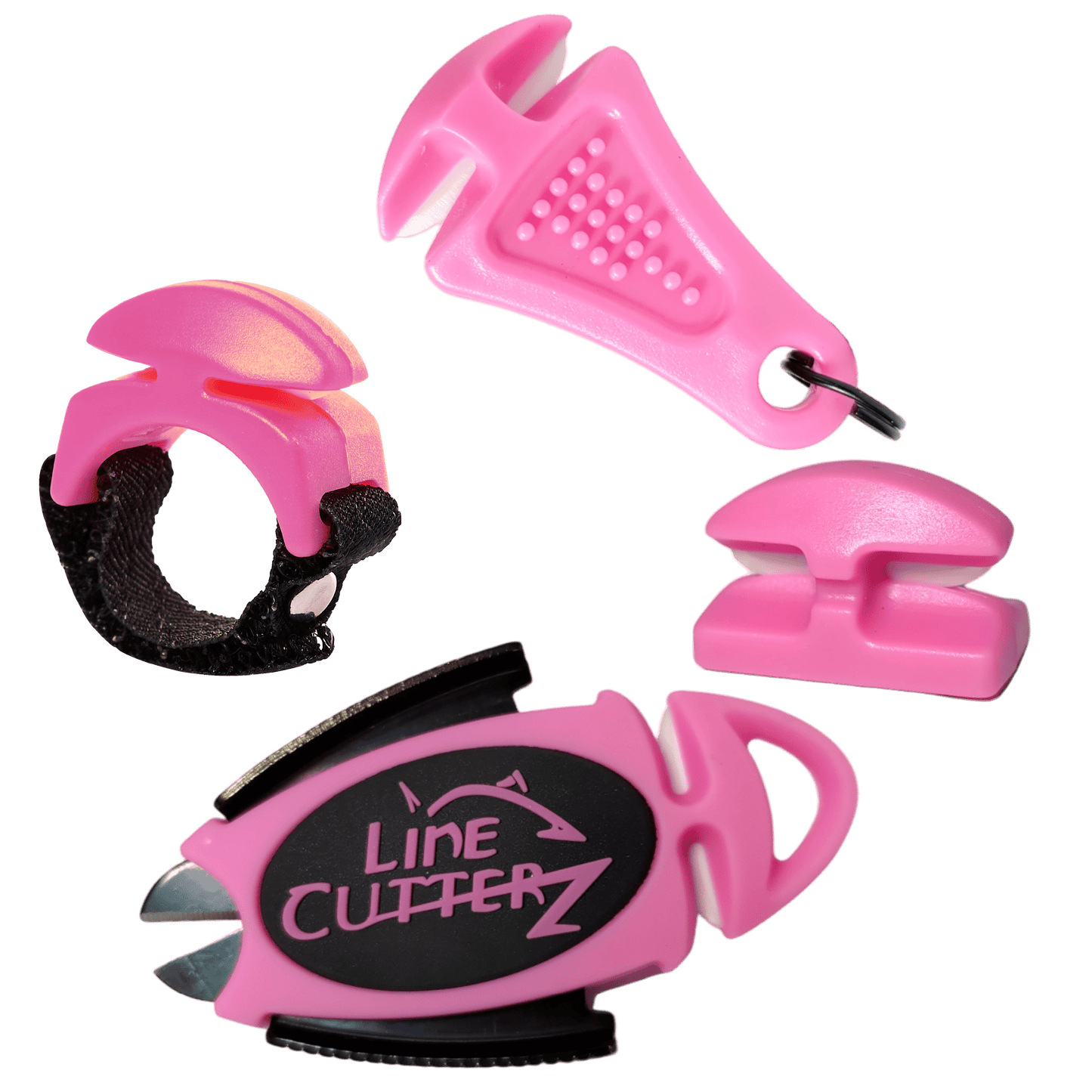"QUADRUPLE PLAY" Fishing Line Cutter Multi-Pack in Pink LC-QUAD-O 49 $ Combo Cutter bixpyusa