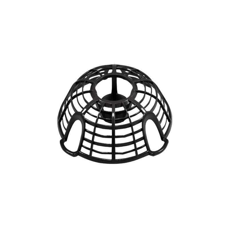 Frontal perspective showcasing the fine grill's protective opening and symmetrical design.