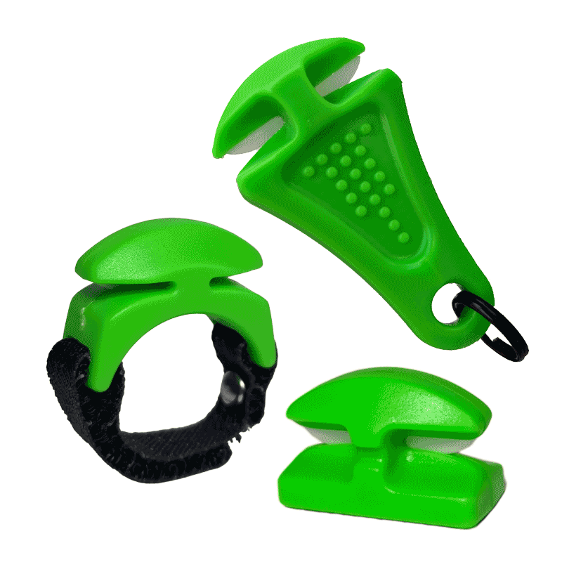"TRIPLE PLAY" Fishing Line Cutter Multi-Pack in Cream/Orange/Black/Green LC-TRIPLE-B-H 36 $ Combo Cutter bixpyusa