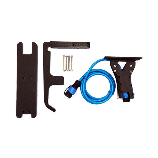 DIY ThruHull POD Adapter kit for Bixpy J-1 Motors, including mounting bracket, wiring, and hardware for custom kayak or small watercraft installations.