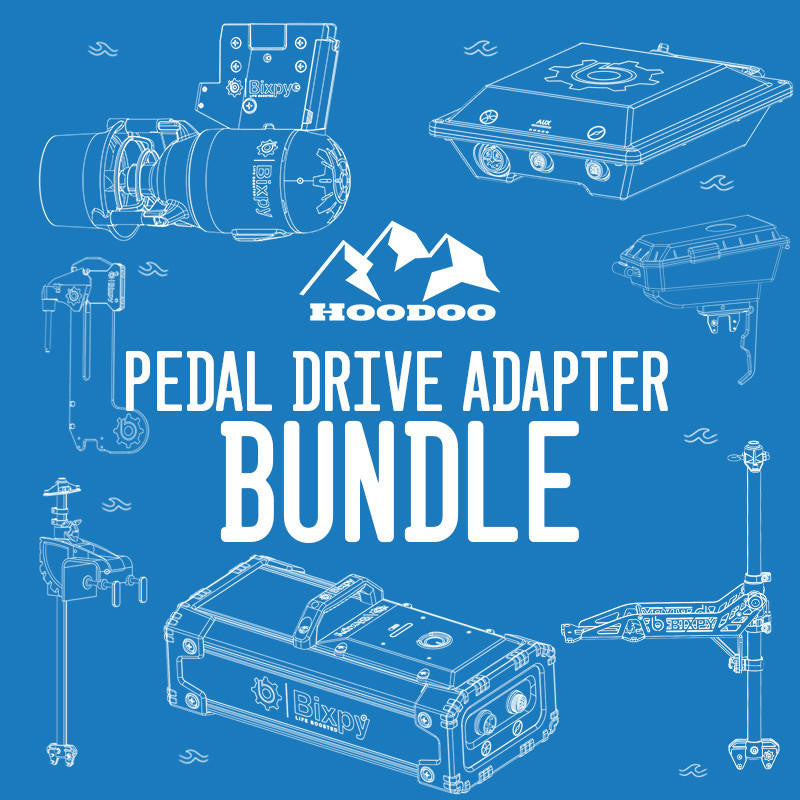 Bixpy Hoodoo/Bixpy K-1 Outboard Kit - Pedal Drive Adapter Bundle