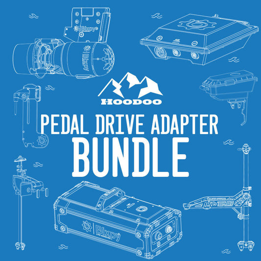 Bixpy Hoodoo/Bixpy K-1 Outboard Kit - Pedal Drive Adapter Bundle