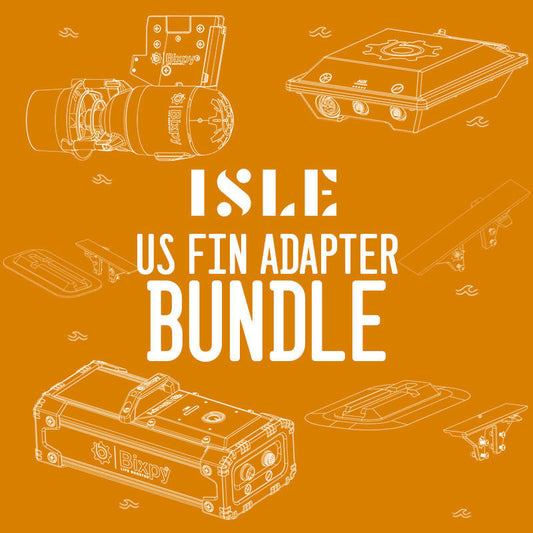 Bixpy ISLE/Bixpy K-1 Outboard Kit - US Fin Adapter Bundle