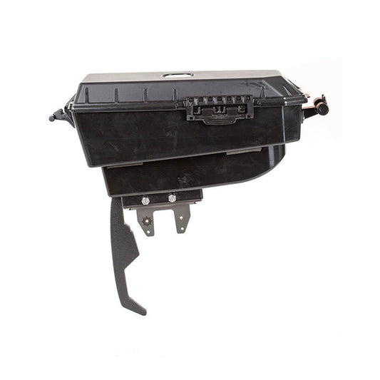 Black Pod Adapter, mounted on a black curved adapter bracket, on a white background.