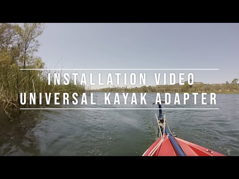 Video tutorial on installing the Bixpy J-2 outboard motor kit on a kayak, covering mounting, cable routing, and pole steering attachment.