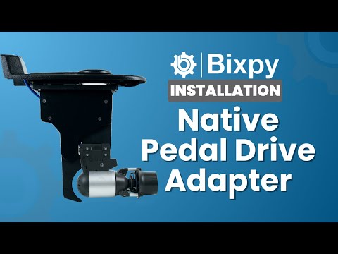 Video tutorial demonstrating the installation of a Bixpy K1 motor onto a Native Watercraft kayak using a pod adapter, and showing it in use on water.