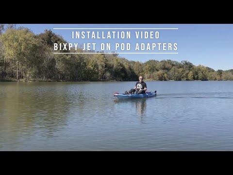 Video demo of DIY POD Adapter for Bixpy J-2 Motors showing full assembly, kayak mounting, and motor operation.
