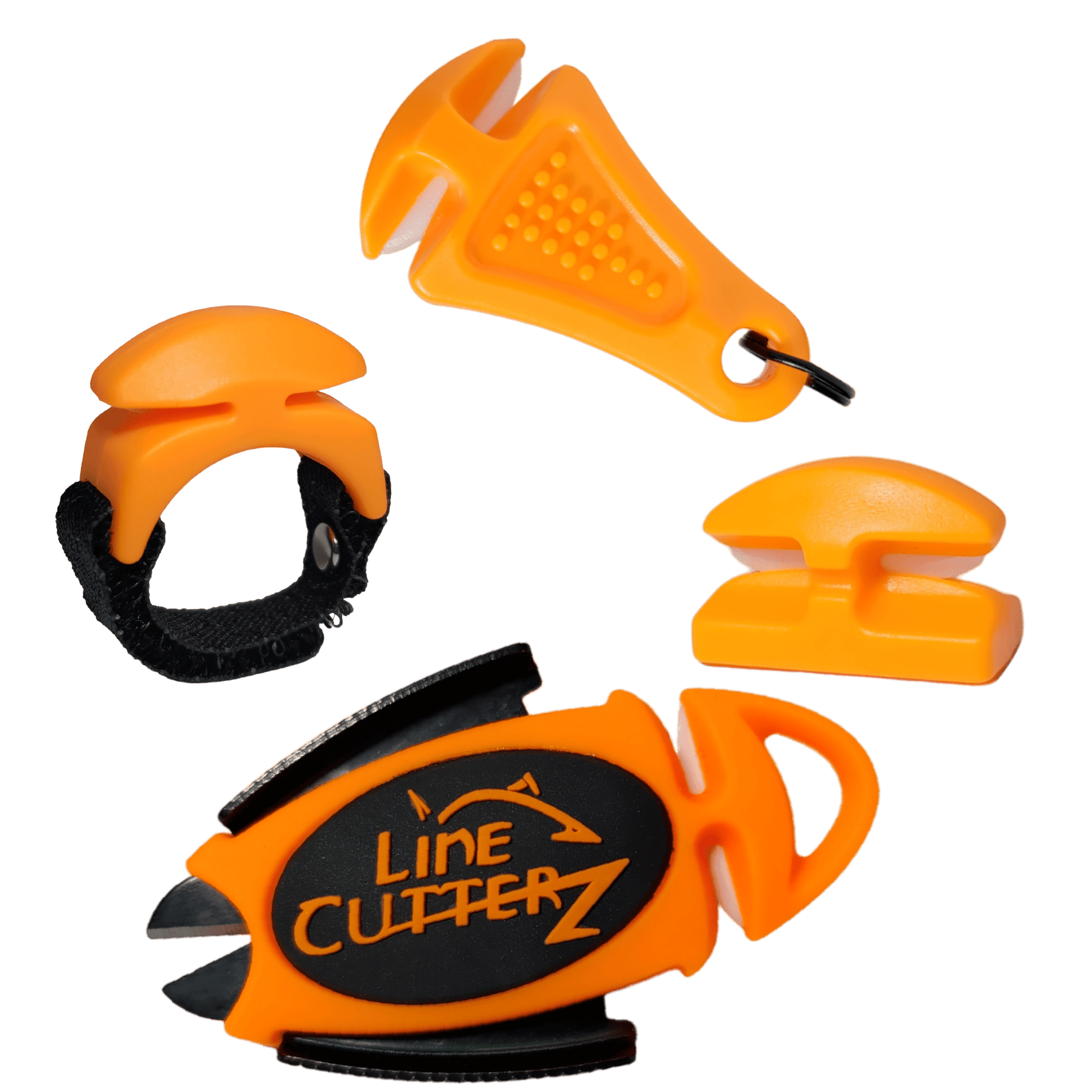 "QUADRUPLE PLAY" Fishing Line Cutter Multi-Pack in Orange LC-QUAD-O 49 $ Combo Cutter bixpyusa