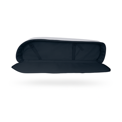 Black motor shaft cover on a white background