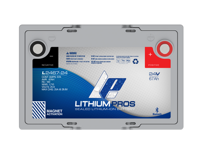 Lithium Pros L2467-24 24V 67Ah BlueTooth Lithium Ion Trolling Battery LP-L2467-24 898 $ Trolling batteries bixpyusa