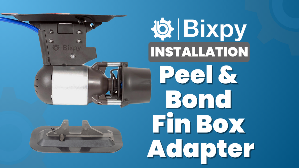 Fin Base Adapter Paddle Board and Inflatable Adapters Installation – Bixpy Motors