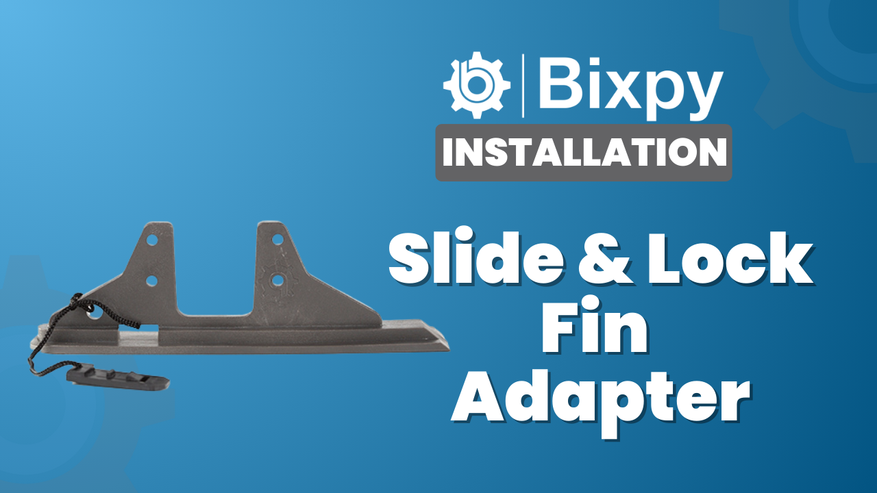 Load video: slide and lock fin adapter installation