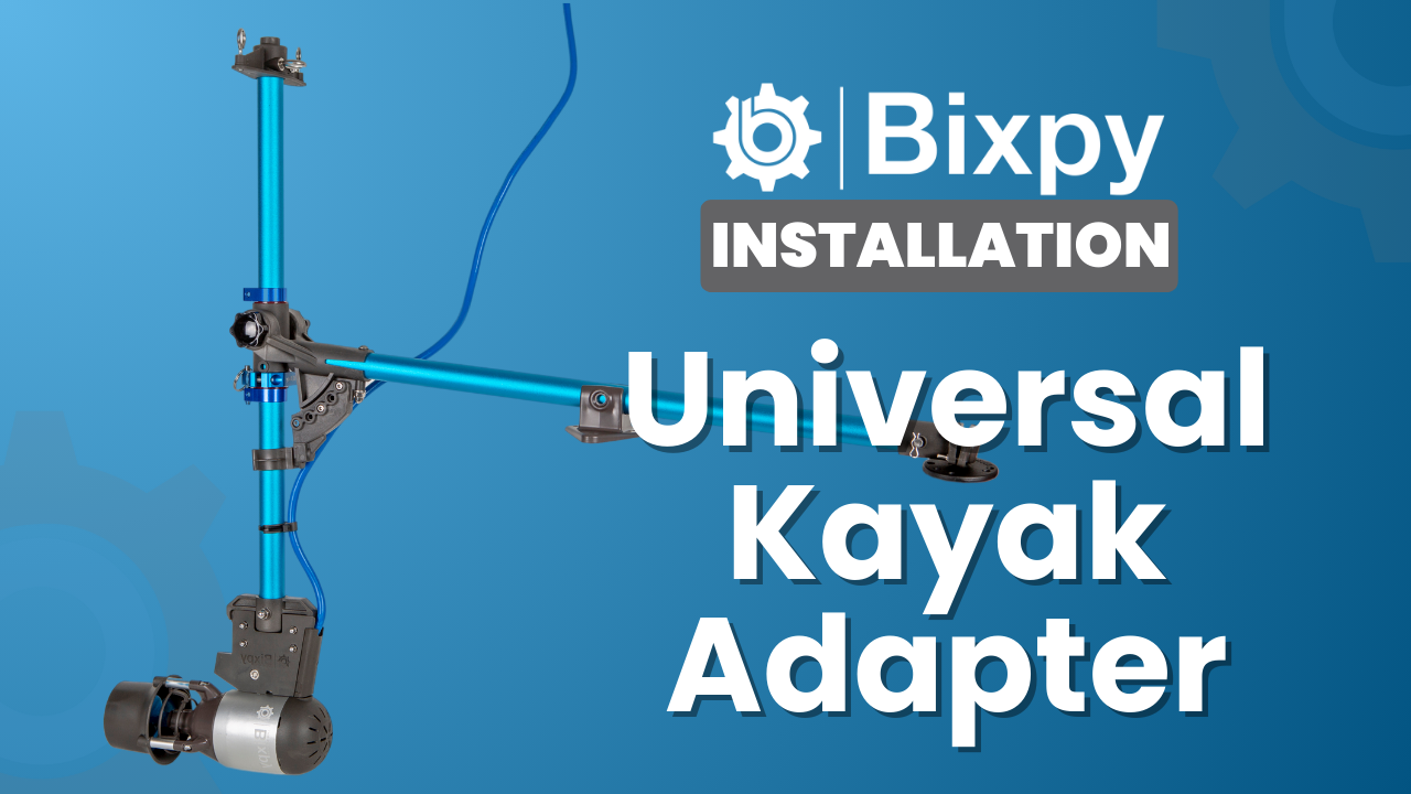 Load video: Bixpy Universal Kayak adapter installation