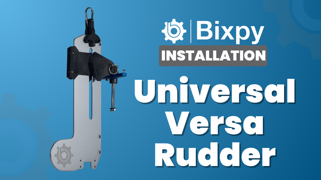 Load video: Universal Versa Rudder adapter installation