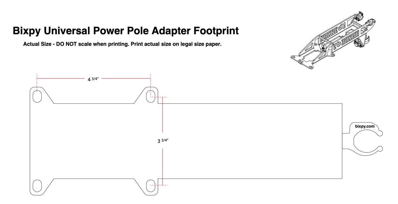 Bixpy Power Pole Plate