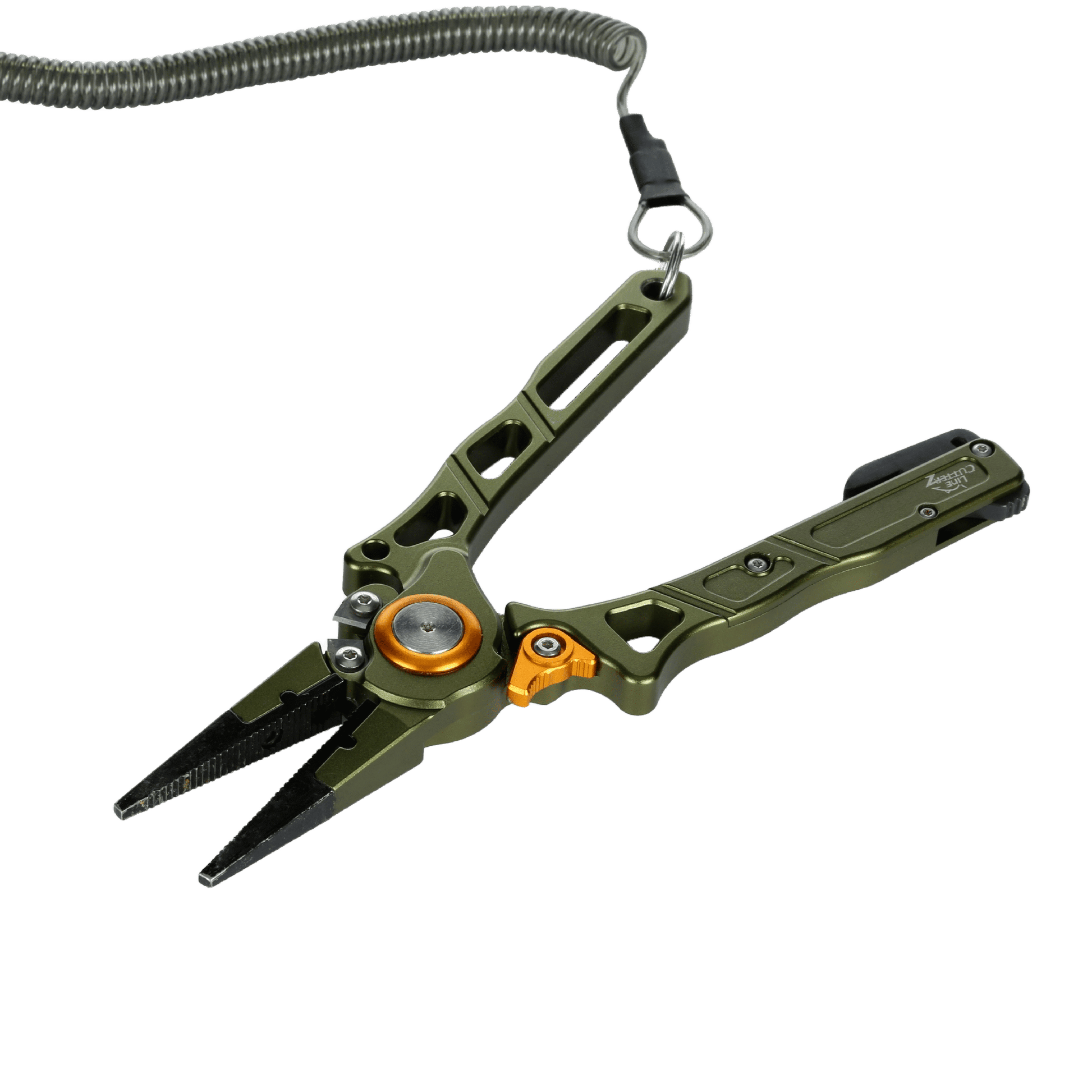 Line Cutterz™ Elite Fishing Pliers with Patented Ceramic Line Cutter LCPLRGN 49 $ Tools bixpyusa