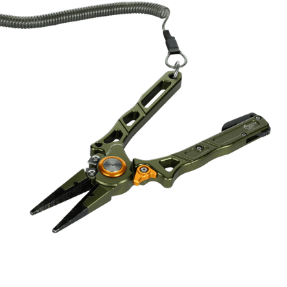 Line Cutterz™ Elite Fishing Pliers with Patented Ceramic Line Cutter LCPLRGN 49 $ Tools bixpyusa