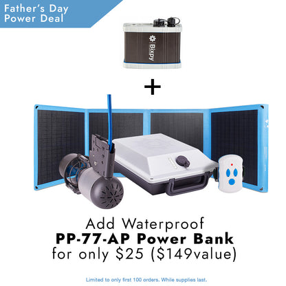 Bixpy K-1 Outboard Kit™ with SUN 80 Solar Panel