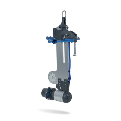 bixpy versa rudder  with gray and blue components on a white background