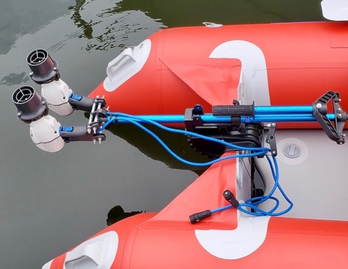 Two Bixpy K-1 Motors on inflatable