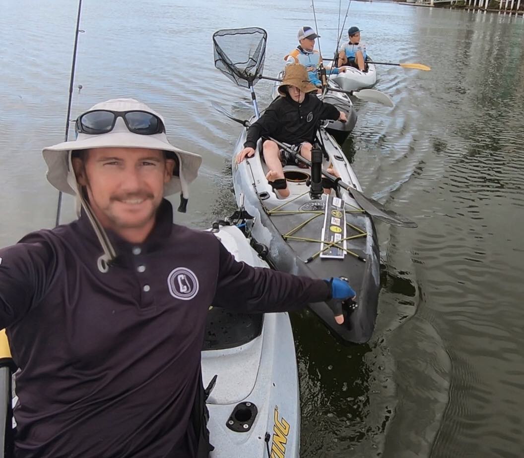 Dad and kids out on the water with Bixpy motors