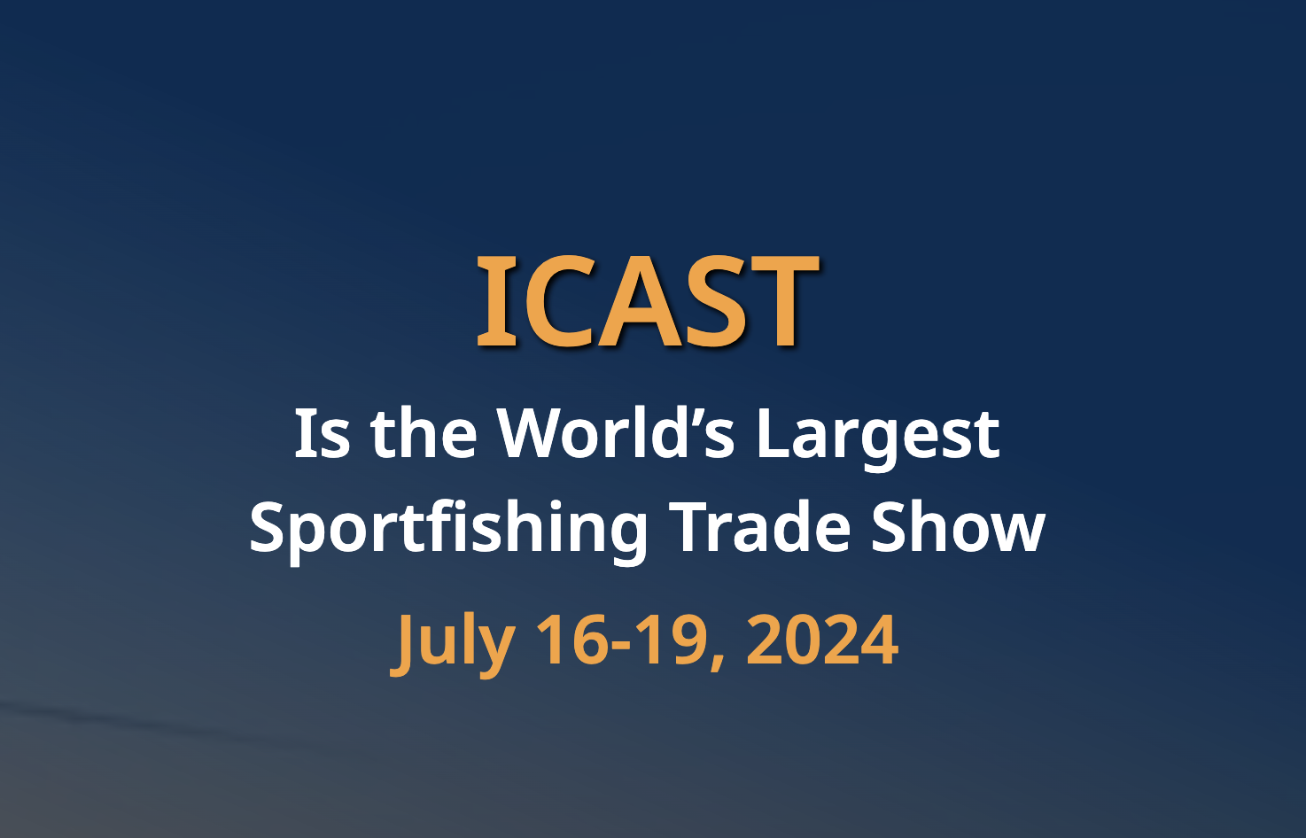 iCast world's largest sportfishing trade show 2024